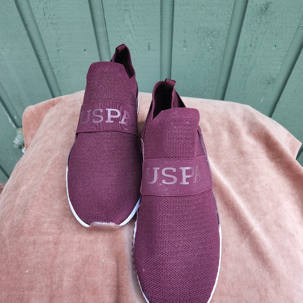 USPA MAROON COMFORT SHOE 10